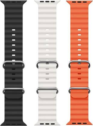 BLACK LOVIES Ocean Smart Watch Strap Belt for Ultra Watch 49 mm, Series 8 / 7 45 mm, Series 6 / 5 / 4 44 mm, Series 3 / 2 / 1 42 mm, T800 Ultra, Watch 8 Ultra, i8 Pro Max, W26, S8 Ultra, Smart Watch Strap