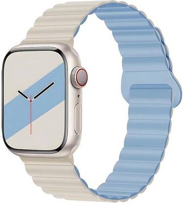 Sacriti Silicone Magnetic Bands Compatible with Apple Watch Straps 49mm 45mm 44mm 42mm 41mm 40mm 38mm, Ultra2/Ultra, Series 9 8 7 6 5 4 3 2 1 SE, Smart Watch Strap