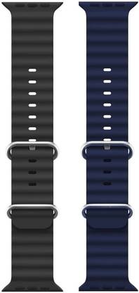 PUNAK Ocean Smart Watch Strap Belt for Ultra Watch 49 mm, Series 8 / 7 45 mm, Series 6 / 5 / 4 44 mm, Series 3 / 2 / 1 42 mm, T800 Ultra, Watch 8 Ultra, i8 Pro Max, W26, T800. Smart Watch Strap