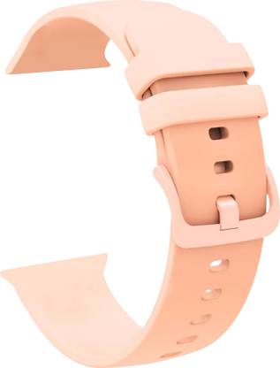 ACM Sliding Watch Strap Silicone Color Hook for Apple Watch Series 2 42mm Smartwatch Belt Band Creame Pink Smart Watch Strap