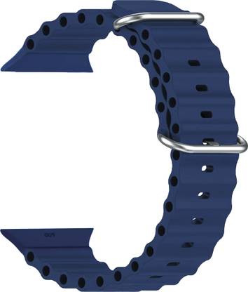 ACM Sliding Watch Strap Silicone Smart for Hiwatch Pro Idi7pro Max watch Dark Blue Smart Watch Strap