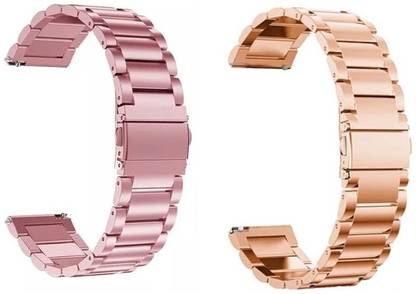 KHR 22MM Heavy Metal Chain Lock Strap with Secure Lock Techonology Rose Gold Copper Gold Smart Watch Strap