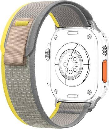 Firetook Velcro Loop Nylon Bands/Straps Compatible with Watch T55/T550 W26, 49mm 45mm 44mm 42mm Men & Women, Adjustable Strap with Metal G-Hook Premium Strap for iWatch Ultra Series SE 8 7 6 5 4 3 2 1 Smart Watch Strap Smart Watch Strap