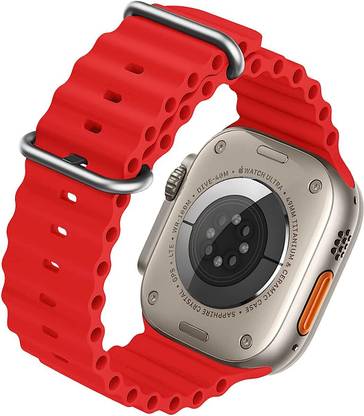 CASEKOO Ocean Band Compatible with Apple Watch Ultra 49mm 45mm 44mm 42mm, Waterproof Soft Silicone Sport Wristbands Replacement Strap Adjustable Loop iWatch Ultra SE 8 7 6 5 4 3 2 1, 42/44/45/49mm Smart Watch Strap