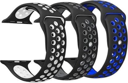 MECKWELL (Pack of 3)Strap Compatible for Watch Band 42mm 44mm 45mm Adjustable Silicone Wristband Sport Loop for Watch Series 7/6/5/4/3/2/1, SE Smart Watch Strap