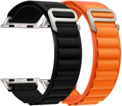 DARKFIT Alpine Loop Nylon Bands/Straps Compatible with Watch 49mm 45mm 44mm 42mm Men & Women, Adjustable Strap with Metal G-Hook Premium Strap for iWatch Ultra Series SE 8 7 6 5 4 3 2 1 (Only Alpine Loop Strap for Apple iWatch, Watch NOT Included) Smart Watch Strap Smart Watch Strap