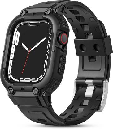 gustave Waterproof TPU Watch Band for Apple Watch 45mm 44mm 42mm Smart Watch Strap