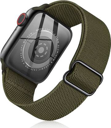 eller santé Arizona Nylon Strap for iWatch Series 8 7 6 5 4 3 2 1 SE (38mm, 40mm, 41mm) Smart Watch Strap