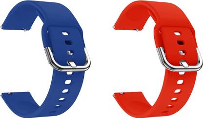 ACM Pack of 2 Watch Strap Hook for Amazfit Zepp E Square Version (Blue/Red) Smart Watch Strap