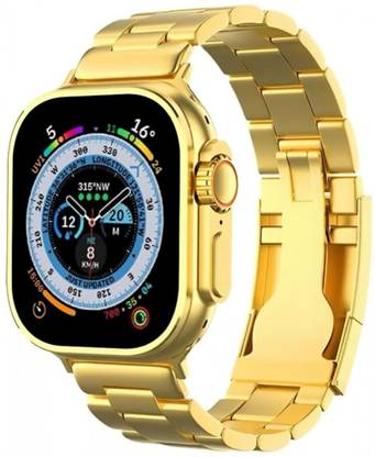 dicrobots Latest Square Dial Smart Watch Ultra with logo Gold Smartwatch