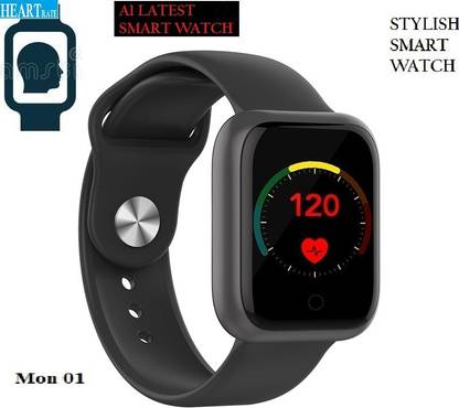 YKARN D490(A1) MAX FITNESS TRACKER MULTI FACES SMART WATCH BLACK (PACK OF 1) Smartwatch