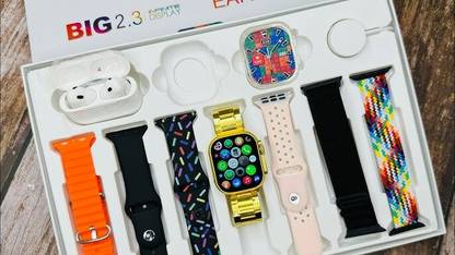 EVAAENTERPRISES I20 Smartwatch + Earbud compatible with android and IOS Smartwatch