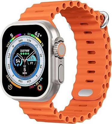 Jyoti T800 Ultra Smart Watch with Calling Wireless Charge Smartwatch (Orange) Smartwatch