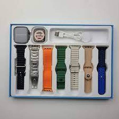 zdea 7 in 1 Ultra 8 Watch With pods Bluetooth Call Fitness Bracelet Magnetic Charging Smartwatch