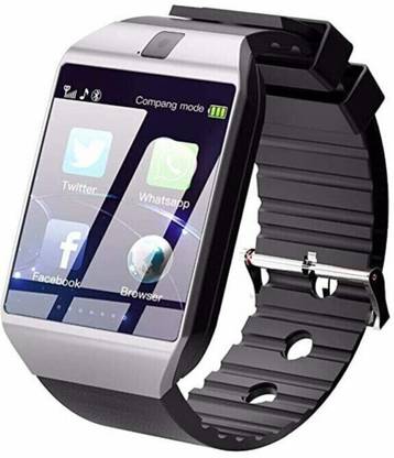 MindsArt Android & IOS DZ Silver Sim Calling Watchphone Smartwatch