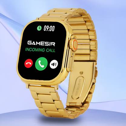 GameSir S9 Ultra 2.19" Amoled Display Bluetooth Calling Touch Watch Golden Music Play Smartwatch