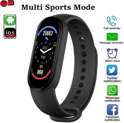 Tinera H2368 M4_MAX STEP COUNT BLUETOOTH SMART BAND BLACK(PACK OF 1)