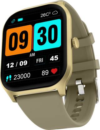 Fire-Boltt Hunter 2.01 inch HD Display Buetooth Calling with Single Chipset, Metal Body Smartwatch  (Champagne Gold Strap, Free Size)