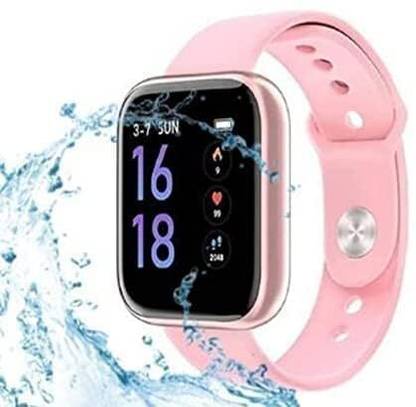 Dev Smart Watch for Women Girls Bluetooth (Pink Strap, Standard) Smartwatch