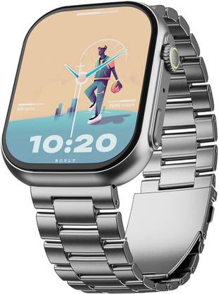 Boult Drft Max 2.01''HD Screen,BT Calling, Working Crown, Complete Health Track, IP68 Smartwatch