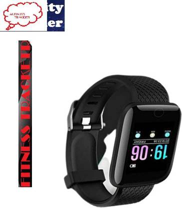 Stybits E1343 ULTRA_ID116 ACTIVITY TRACKER SLEEP TRACKER SMART WATCH BLACK (PACK OF 1) Smartwatch
