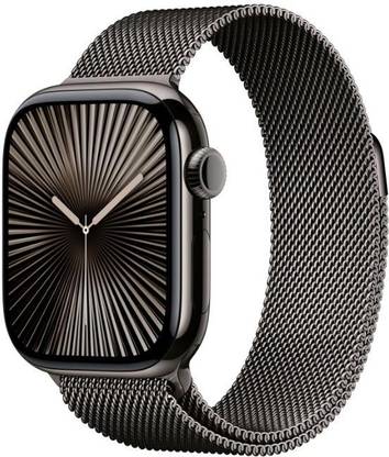 Apple Watch Series 10 GPS + Cellular 42mm Slate Titanium with Slate Milanese Loop