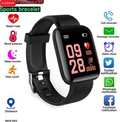 Bashaam E827 ULTRA_ID116 ACTIVITY TRACKER SLEEP TRACKER SMART WATCH BLACK (PACK OF 1) Smartwatch