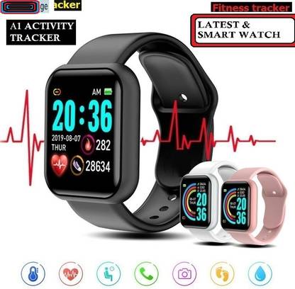 Jocoto B1704 D20 - MAX STEP COUNT BLUETOOTH SMART WATCH BLACK(PACK OF 1) Smartwatch