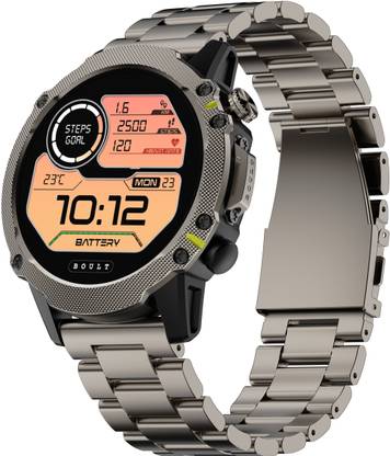 Boult Sterling Pro BT Calling, 1.43" AMOLED, 800 Nits Brightness, Metallic Frame, IP68 Smartwatch
