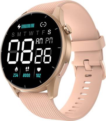 Noise Crew 1.38″ Display with Bluetooth Calling, Womens Edition, Metallic finish Smartwatch  (Pink Strap, Regular) at Rs. 1199