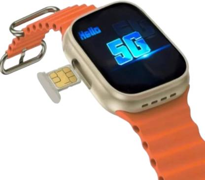 Satyam TRADERS S8 Ultra Smart Watch with 4G SIM Card | [SIM Supported] with Extra Band Smartwatch