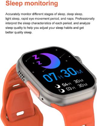 TAKEOVERHUB T800 Ultra Series 8 SmartWatch HD Display Fitness tracking E308 Smartwatch