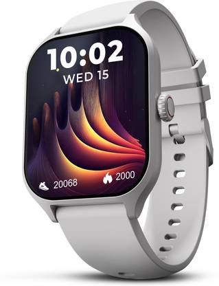 beatXP Marv Raze 1.96″ Display Bluetooth Calling Smart Watch, Smart AI Voice Assistant Smartwatch  (Silver Strap, Free Size) at Rs. 999