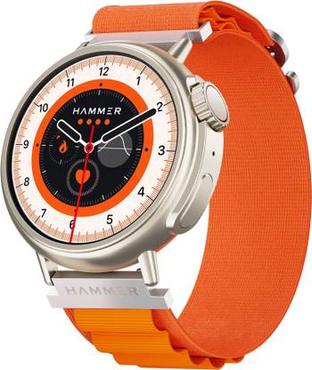 Hammer Active 3.0 1.39" Round Dial Advanced BT Calling with AI Voice Assistant Smartwatch
