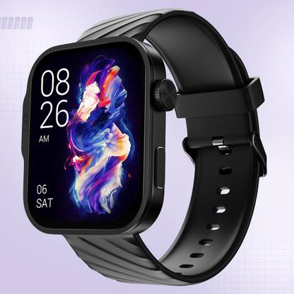 Noise Caliber 3 Plus 1.96" AMOLED Display, Functional Crown, Flat Edge Design, Calling Smartwatch