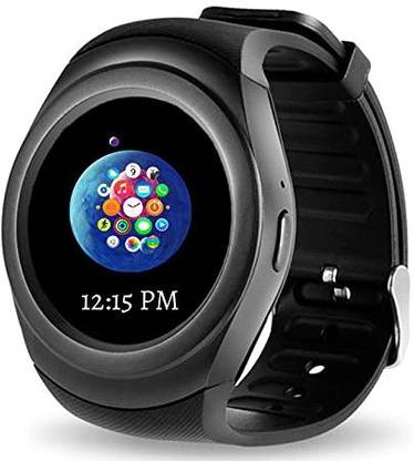 Rhobos Bluetooth Smart Watch Y1 Round Screen Smartwatch with SIM Card Slot Su Smartwatch