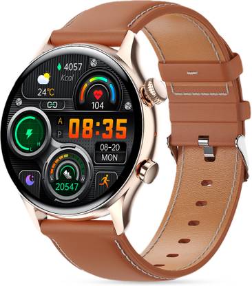 Gizmore GLOW AMOLED with 3.4 Cm | ALWAYS-ON | 550 NITS Brightness | BT Calling Smartwatch