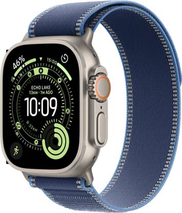 Apple Watch Ultra 3 GPS + Cellular 49mm Titanium Case Blue/Bright Blue Trail Loop- S/M