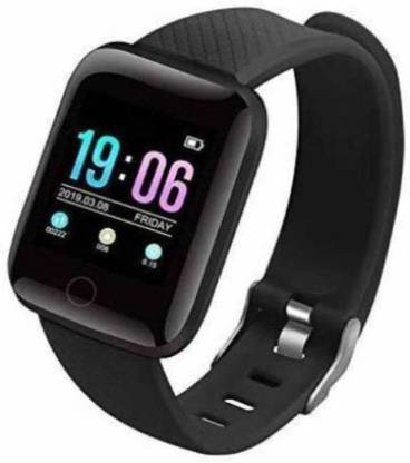 Clairbell ELO35-MW163-ID116 Bluetooth Smartwatch Wireless Smartwatch (Black Strap) Smartwatch