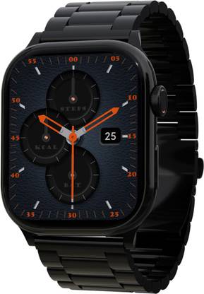PA Maxima Max Pro Coral Plus 1.96''Ultra HD Display, BT Calling, Active Crown, Metal Body Smartwatch