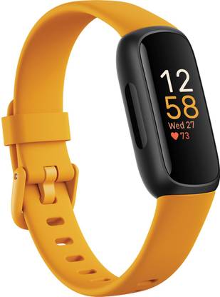 FITBIT Inspire 3 Health & Fitness Tracker (Morning Glow / Black) Smartwatch