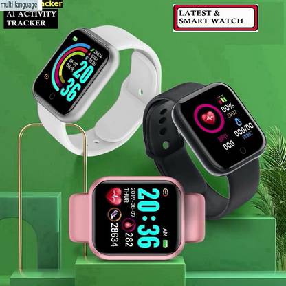Bashaam K1678 D20 MAX ACTIVITY TRACKER BLUETOOTH SMART WATCH BLACK(PACK OF 1) Smartwatch
