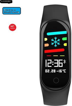 Bygaura B86(M7) PRO HEART RATE STEP COUNT SMART WATCH BLACK ( PACK OF 1)