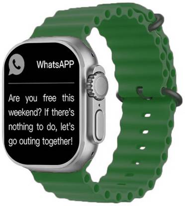 Foxne Point Ultra 1.96' big screen Smart Watch Series 8 BT Calling, Wireless Charge Smartwatch