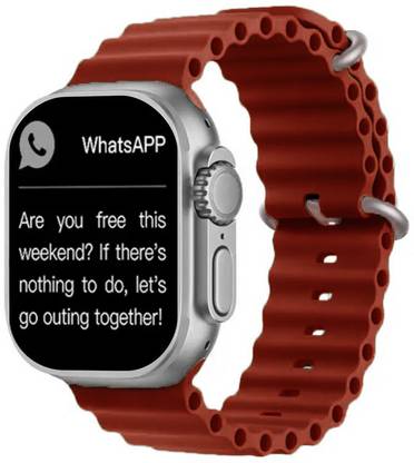 Foxne Point Ultra 1.96' big screen Smart Watch Series 8 BT Calling, Wireless Charge Smartwatch