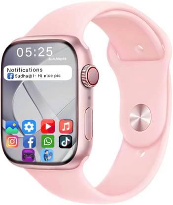 GameSir I8 Pink-A1 Full Screen Touch Watch Specially Made for Girl & Women Smartwatch