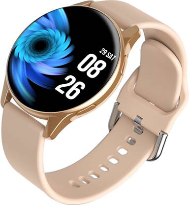 Melbon Active2 1.43" AMOLED Always On Display with BT Calling, Pink Round Dial, Girls Smartwatch