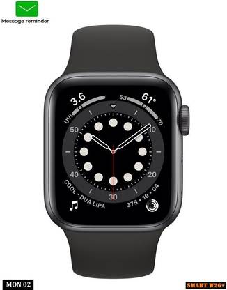 Bygaura F10(W26+) PLUS MULTI FACES HEART RATE SMART WATCH BLACK(PACK OF 1) Smartwatch