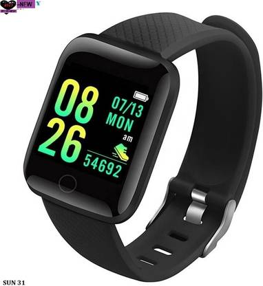 Jocoto DS690 ID116_ ADVANCE HEART RATE ACTIVITY TRACKER SMARTWATCH BLACK(PACK OF 1) Smartwatch