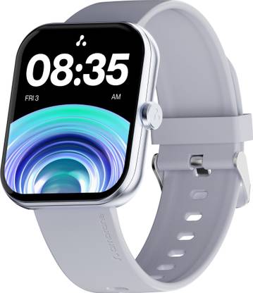 Ambrane Wise Eon Max with 2.01 Lucid display, BT Calling, with customisable watch face Smartwatch  (Grey Strap, Regular) at Rs. 1399